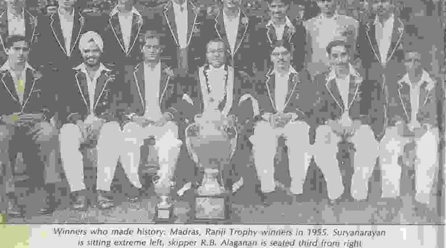 The first tamilnadu ranji trophy triumph team of 1954-1955